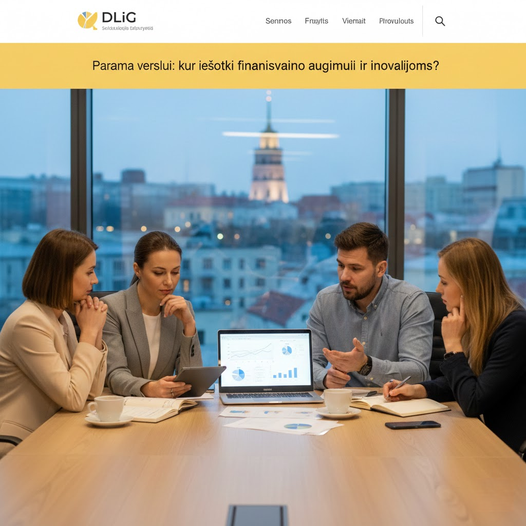 Parama verslui: kur ieškoti finansavimo augimui ir inovacijoms?