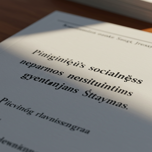 Piniginės socialinės paramos nepasiturintiems gyventojams įstatymas: Kas tai yra ir kam jis skirtas?
