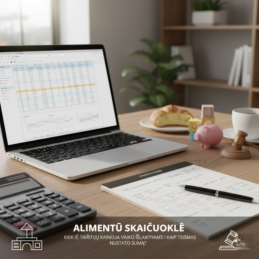 Alimentų Skaičiuoklė: Kiek Iš Tikrųjų Kainuoja Vaiko Išlaikymas ir Kaip Teismas Nustato Sumą?