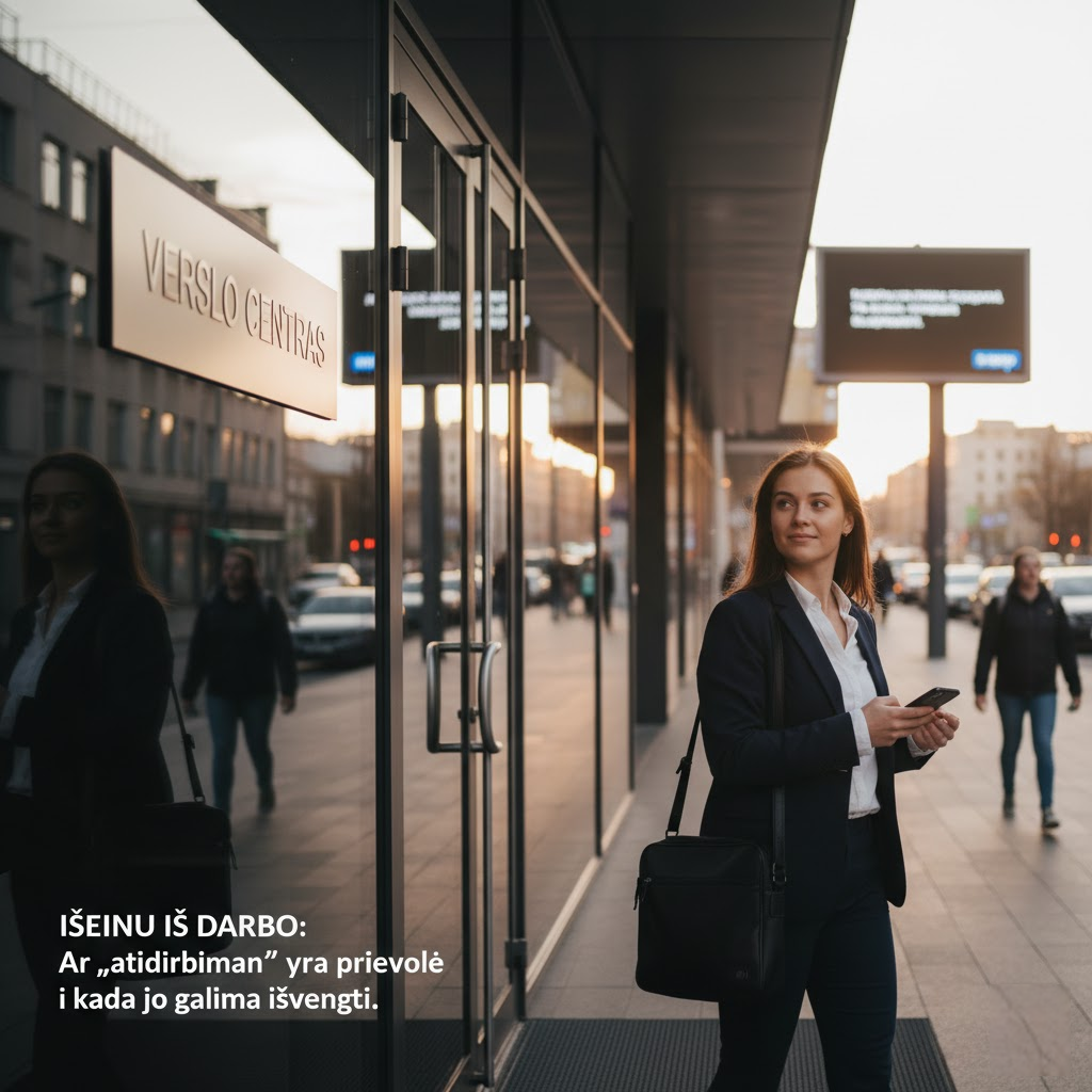 Išeinu iš darbo: Ar „atidirbimas“ yra prievolė ir kada jo galima išvengti?