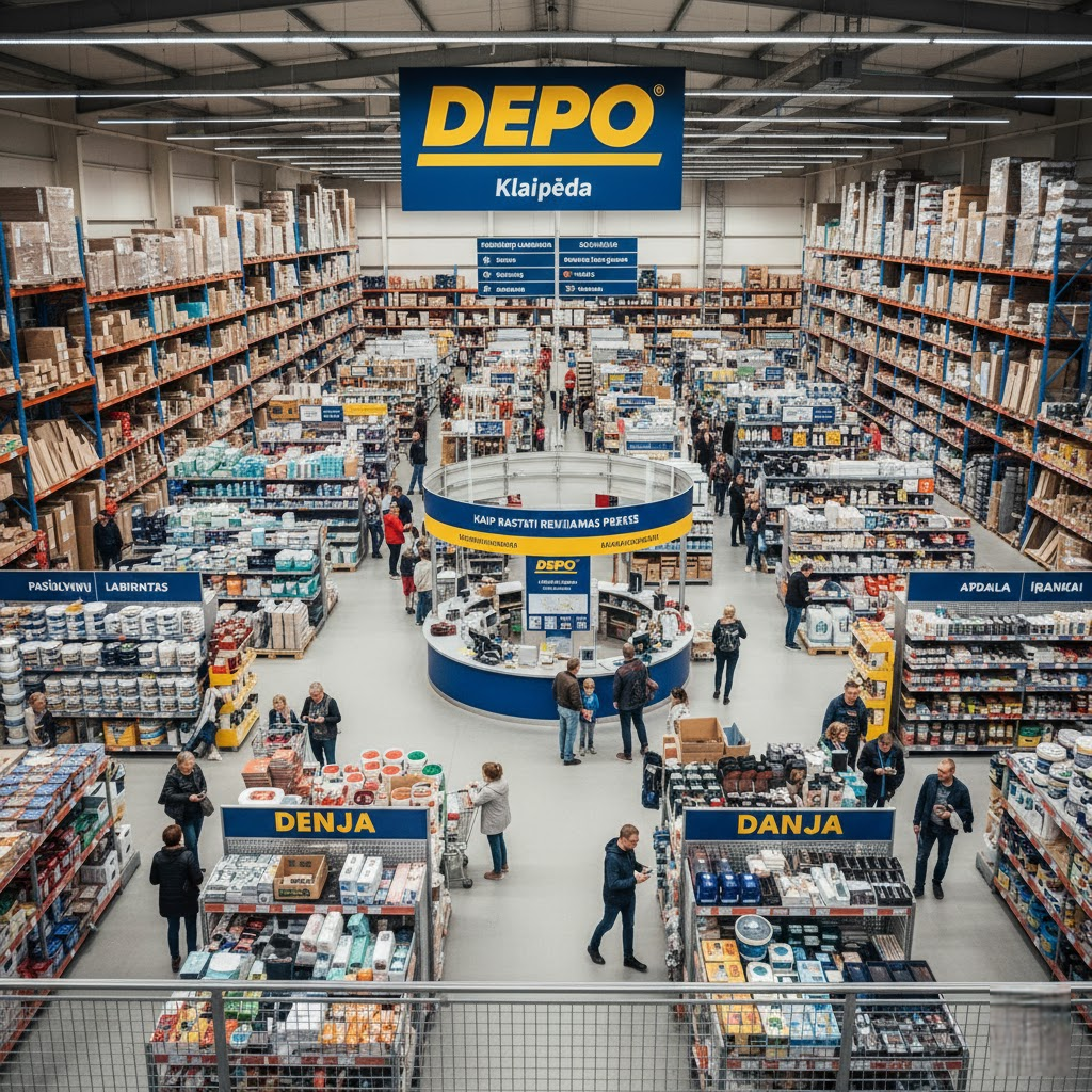DEPO Klaipėda Pasiūlymų Labirintas: Kaip Rasti Reikiamas Prekes Milžiniškame Asortimente