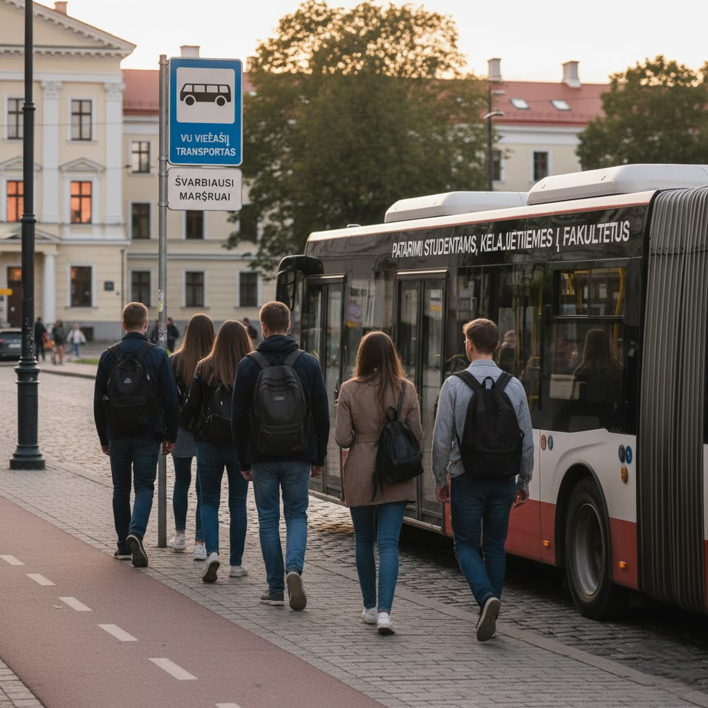 VU Viešasis Transportas: Svarbiausi Maršrutai ir Patarimai Studentams, Keliaujantiems į Fakultetus