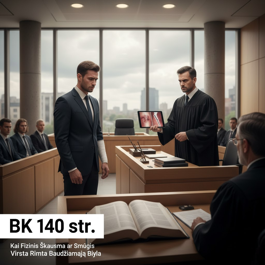 BK 140 str. Aiškiau: Kai Fizinis Skausmas ar Smūgis Virsta Rimta Baudžiamąja Byla