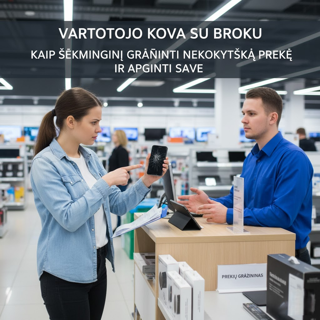 Vartotojo Kova su Broku: Kaip Sėkmingai Grąžinti Nekokybišką Prekę ir Apginti Save Vartotojo Kova su Broku: Kaip Sėkmingai Grąžinti Nekokybišką Prekę ir Apginti Save