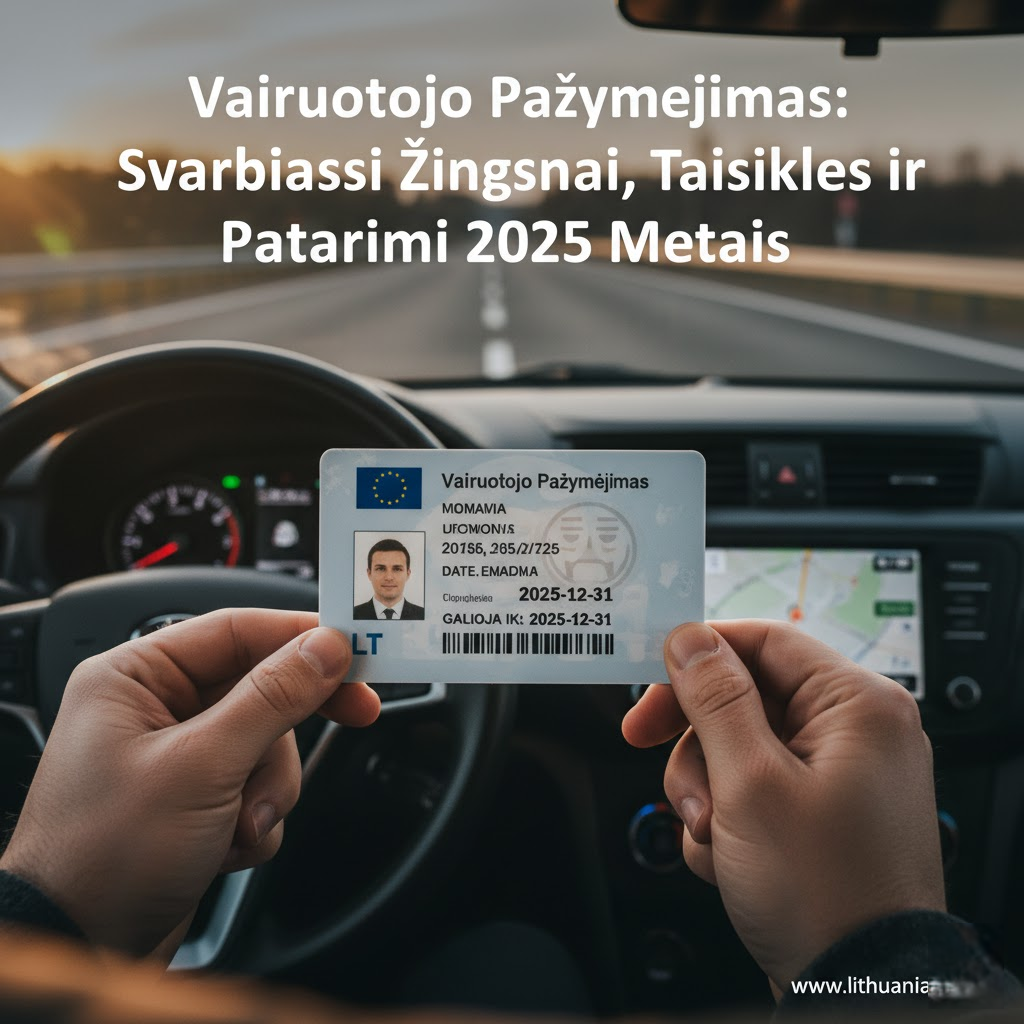 Vairuotojo Pažymėjimas: Svarbiausi Žingsniai, Taisyklės ir Patarimai 2025 Metais