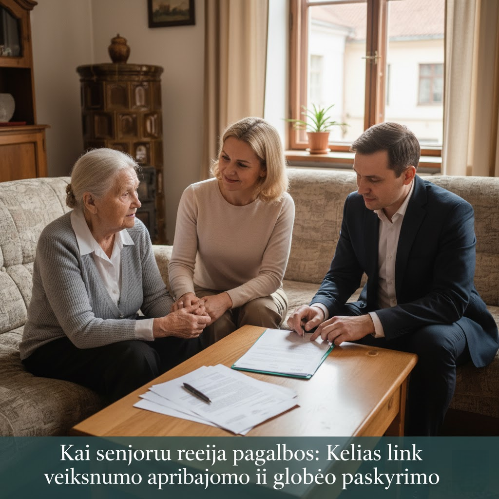 Kai senjorui reikia pagalbos: Kelias link veiksnumo apribojimo ir globėjo paskyrimo