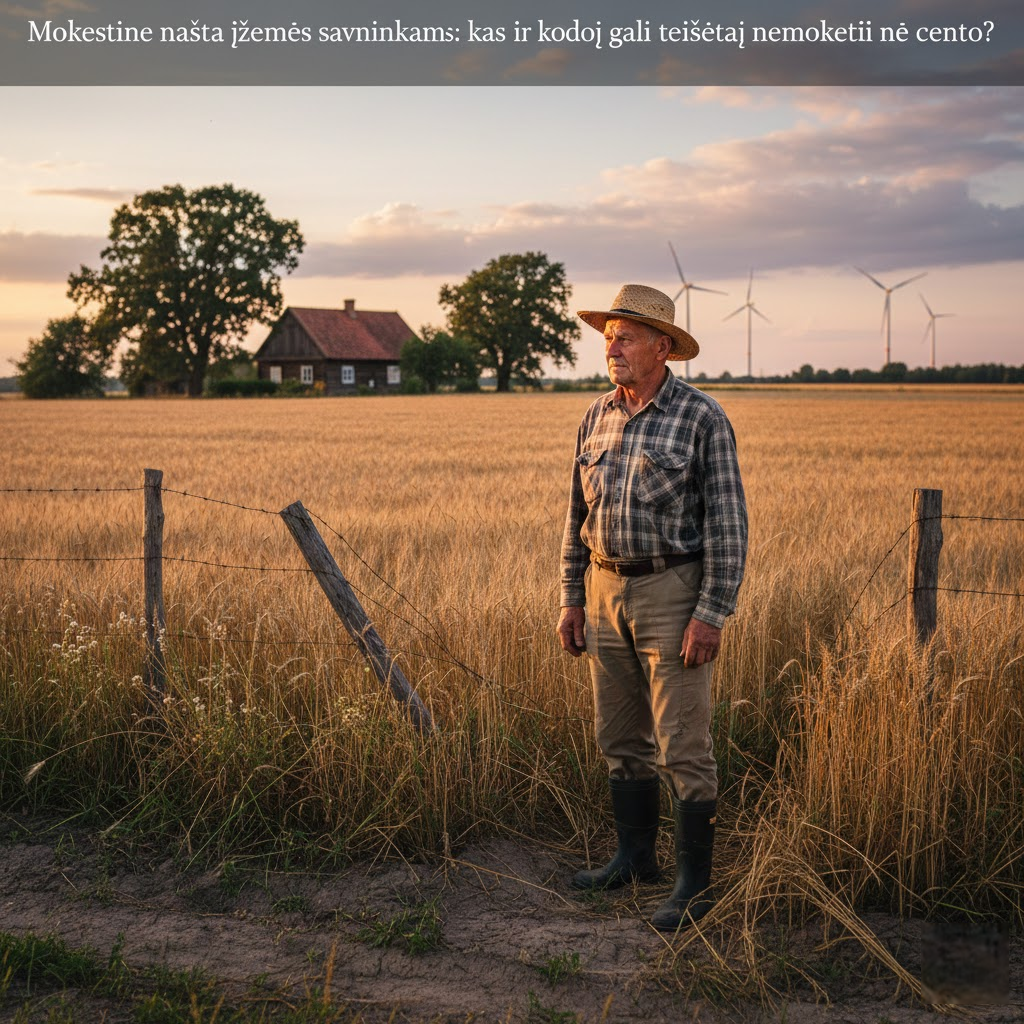 Mokestinė našta žemės savininkams: kas ir kodėl gali teisėtai nemokėti nė cento?