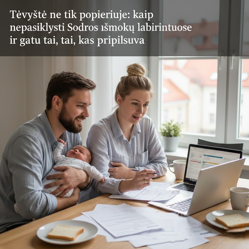 Tėvystė ne tik popieriuje: kaip nepasiklysti Sodros išmokų labirintuose ir gauti tai, kas priklauso