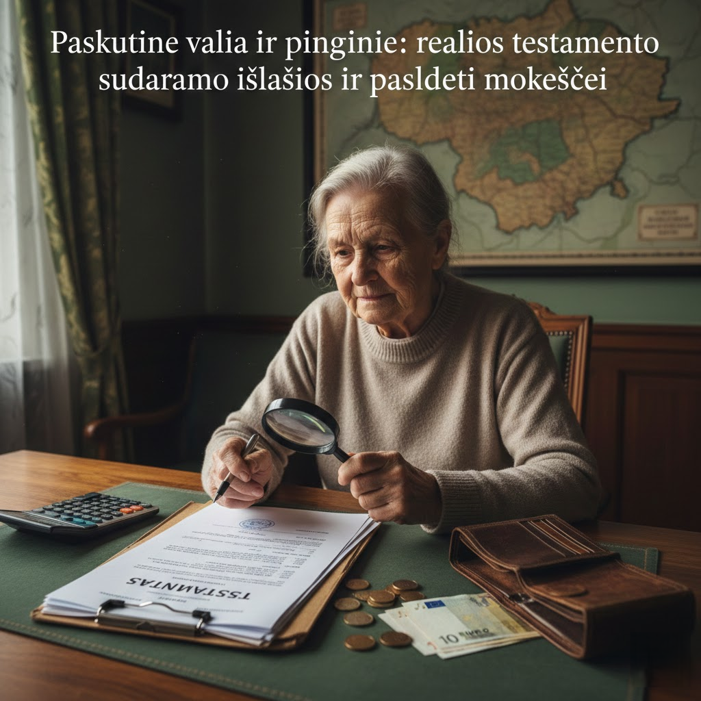 Paskutinė valia ir piniginė: realios testamento sudarymo išlaidos ir paslėpti mokesčiai