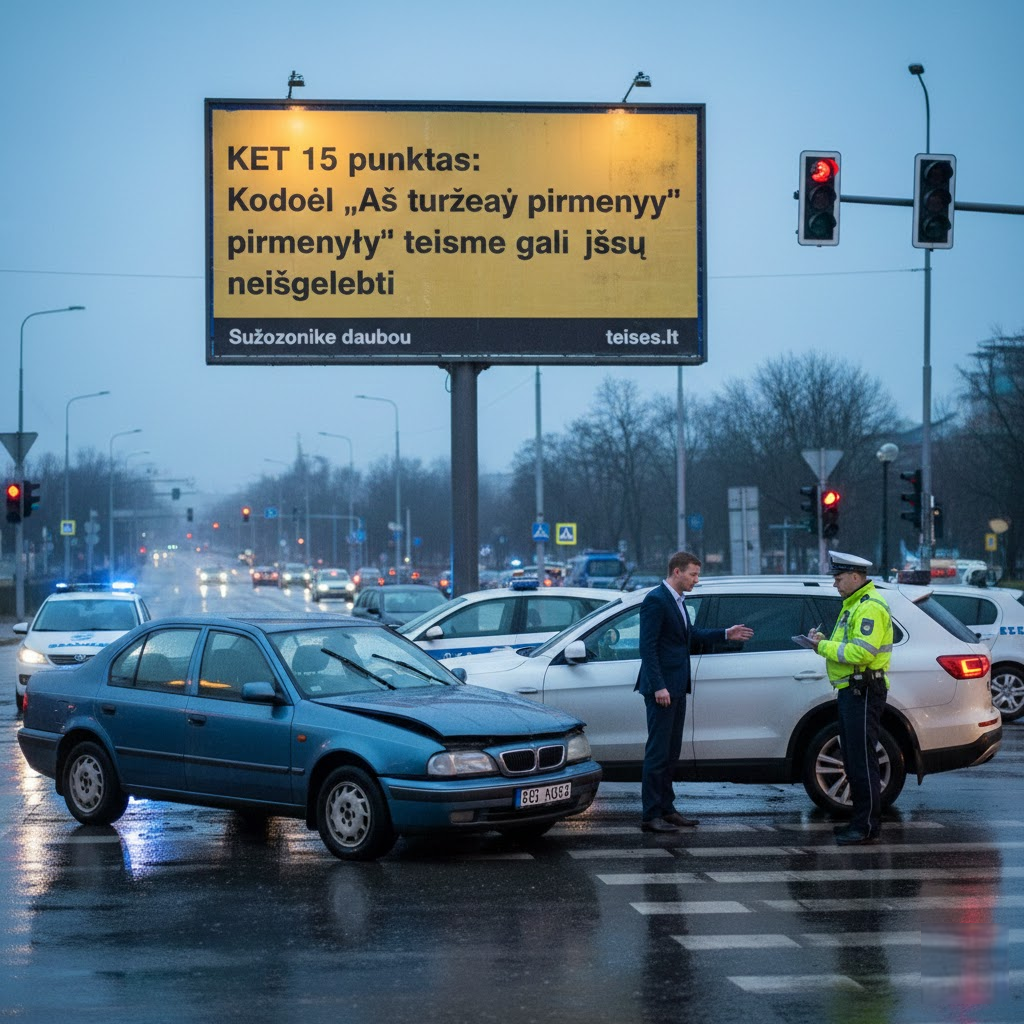 KET 15 punktas: Kodėl „Aš turėjau pirmenybę“ teisme gali jūsų neišgelbėti?