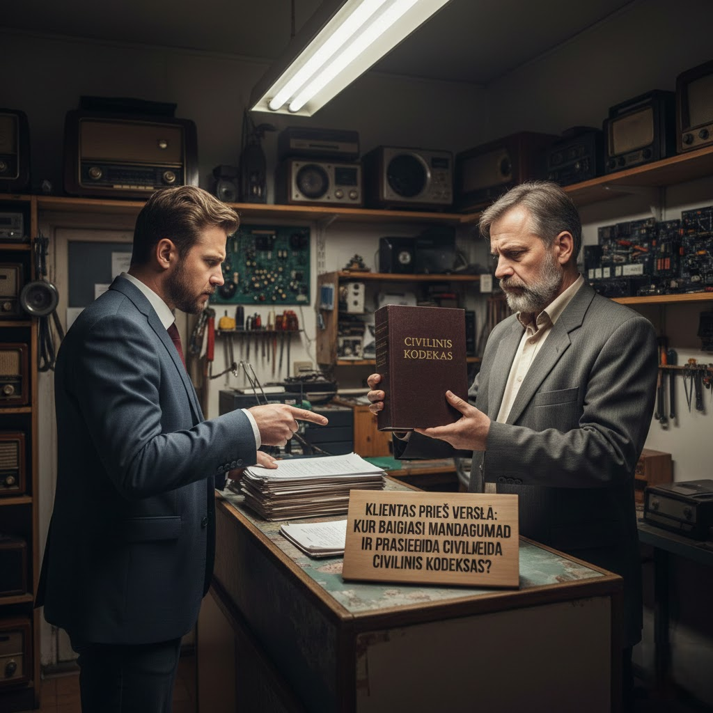 Klientas prieš Verslą: Kur baigiasi mandagumas ir prasideda Civilinis kodeksas?