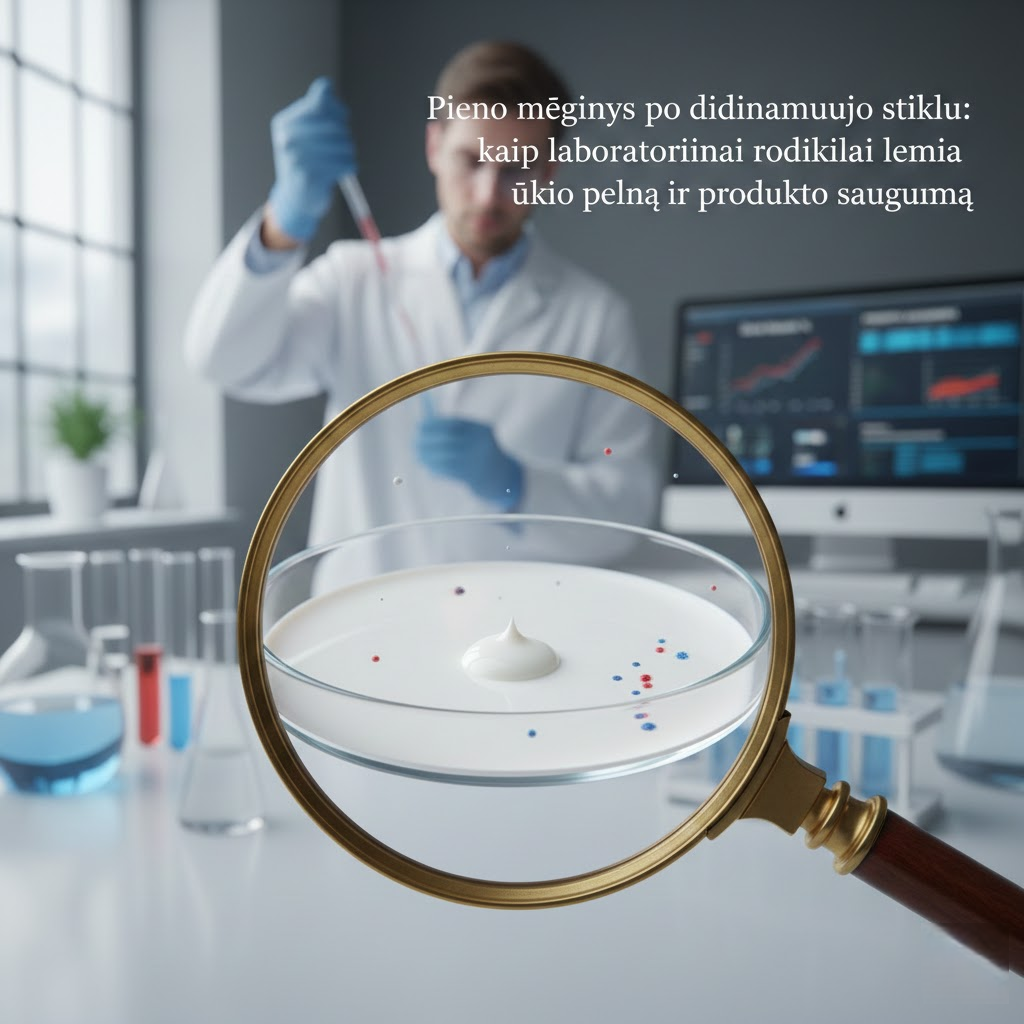 Pieno mėginys po didinamuoju stiklu: kaip laboratoriniai rodikliai lemia ūkio pelną ir produkto saugumą Pieno mėginys po didinamuoju stiklu: kaip laboratoriniai rodikliai lemia ūkio pelną ir produkto saugumą
