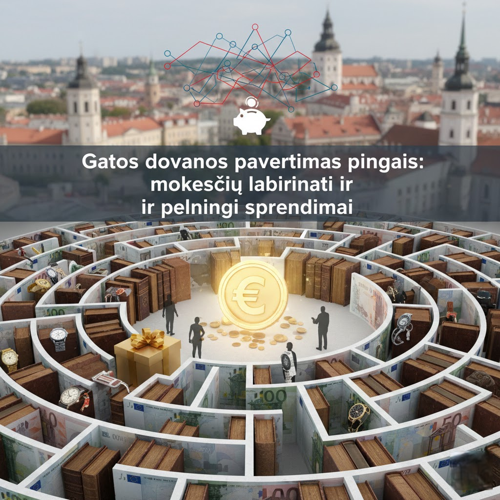 Gautos dovanos pavertimas pinigais: mokesčių labirintai ir pelningi sprendimai