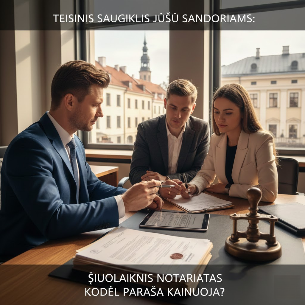 Teisinis saugiklis jūsų sandoriams: Kaip veikia šiuolaikinis notariatas ir kodėl parašas kainuoja?