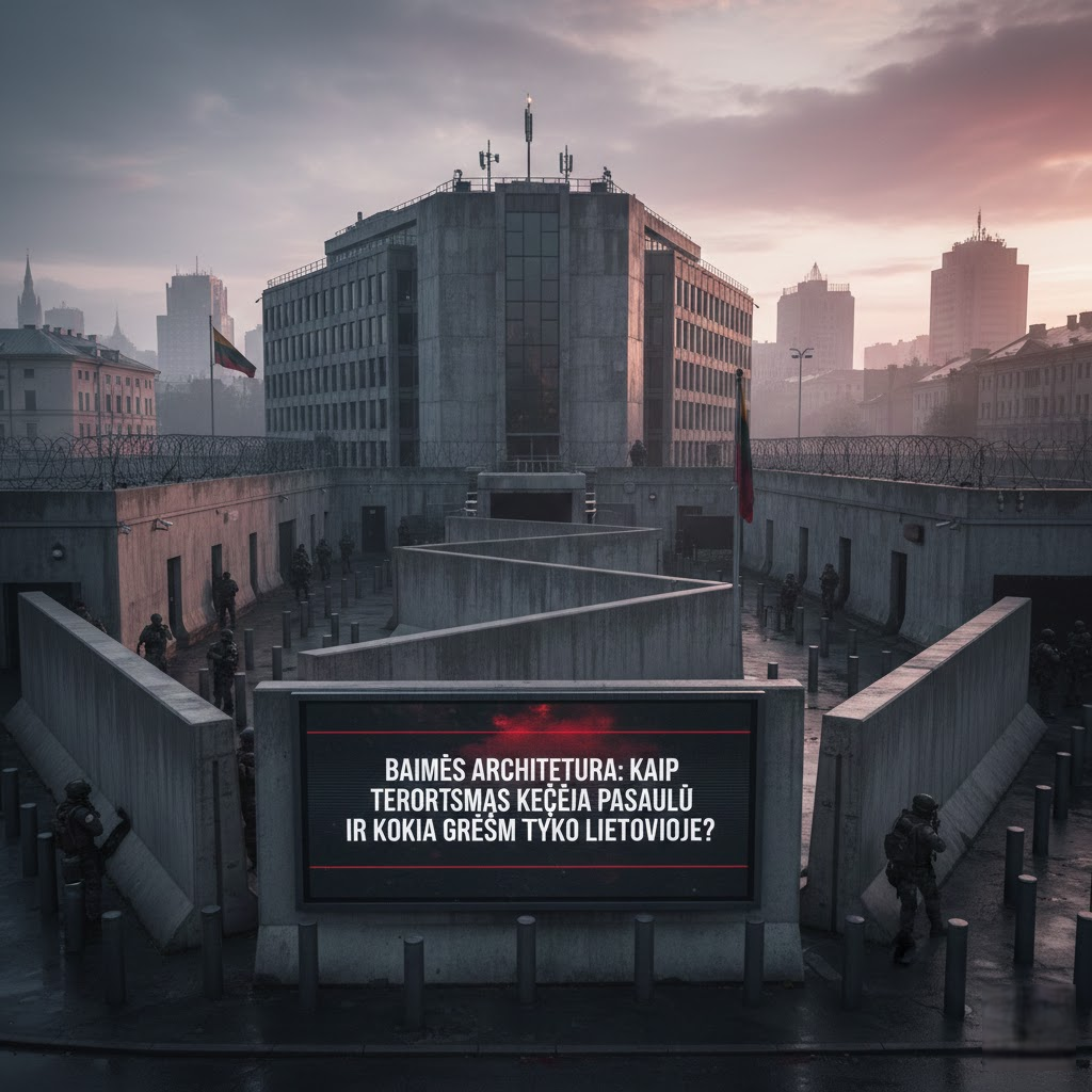 Baimės architektūra: Kaip terorizmas keičia pasaulį ir kokia grėsmė tyko Lietuvoje?