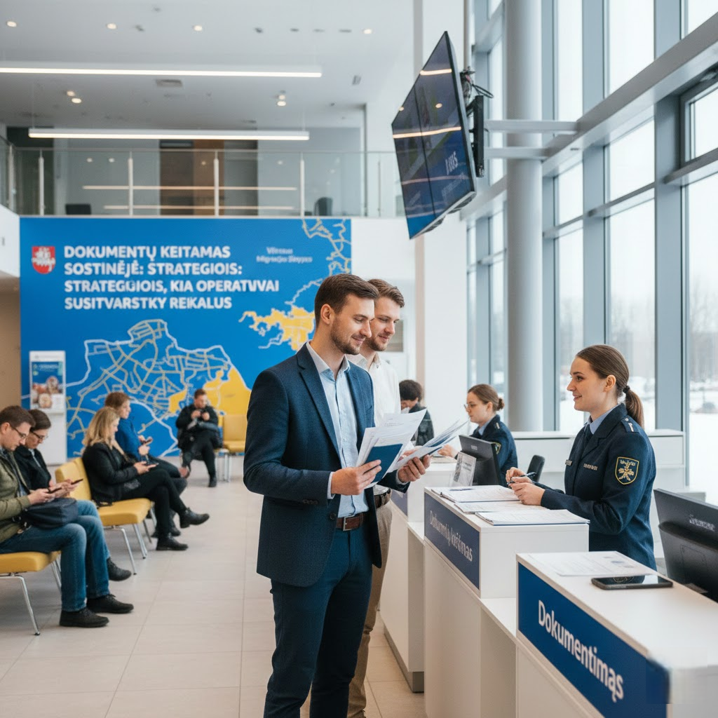 Dokumentų keitimas sostinėje: Strategijos, kaip operatyviai susitvarkyti reikalus Vilniaus migracijos skyriuje