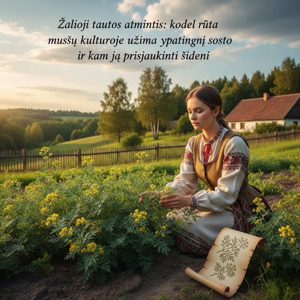 Žalioji tautos atmintis: kodėl rūta mūsų kultūroje užima ypatingą sostą ir kaip ją prisijaukinti šiandien