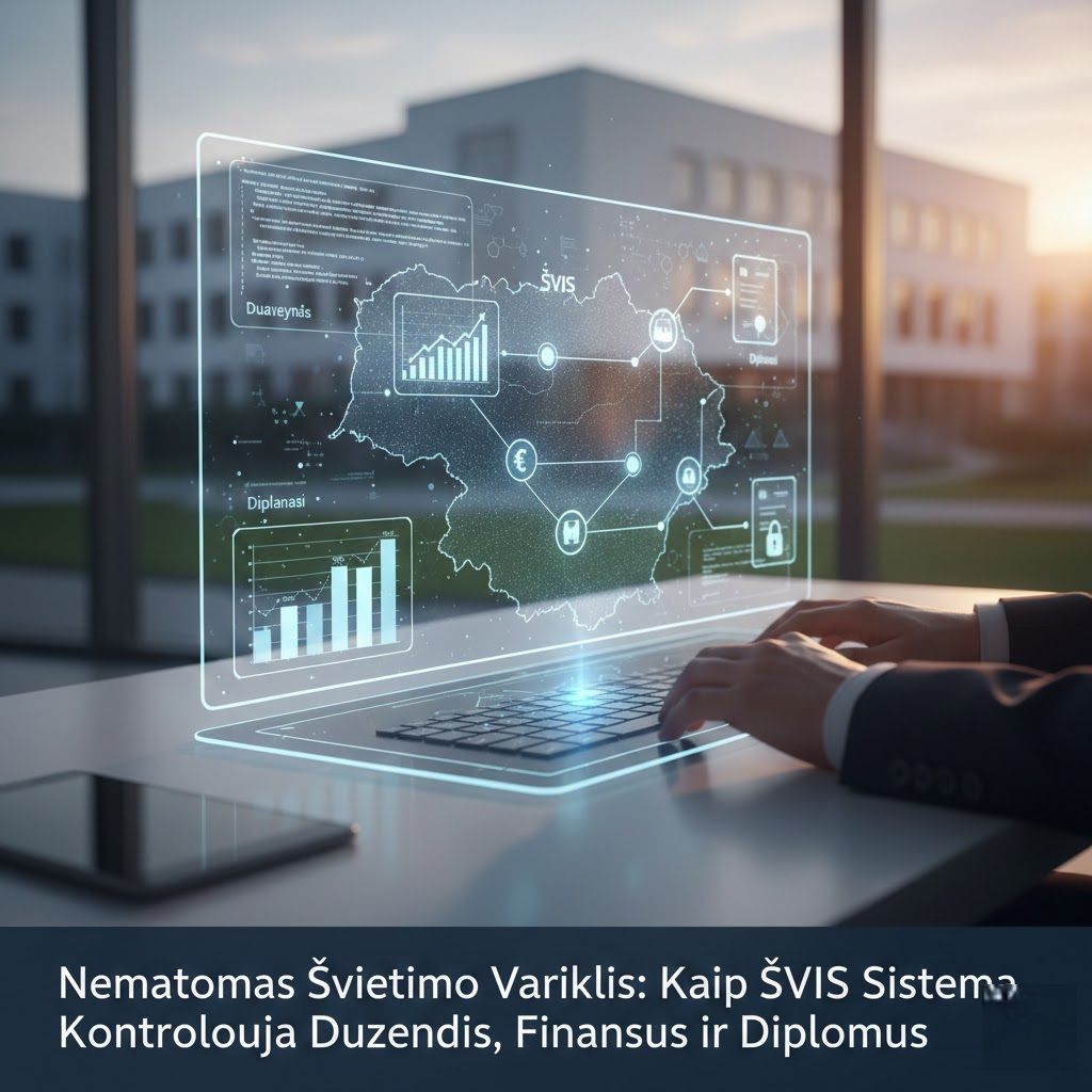 Nematomas Švietimo Variklis: Kaip ŠVIS Sistema Kontroliuoja Duomenis, Finansus ir Diplomus