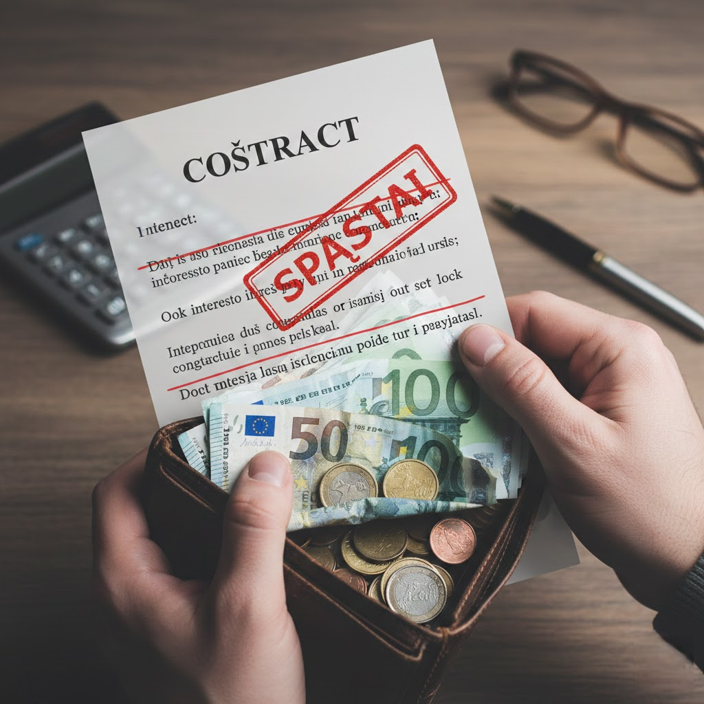 Pinigų Kaina ir Teisiniai Spąstai: Kaip Palūkanos Veikia Jūsų Kišenę ir Sutartis