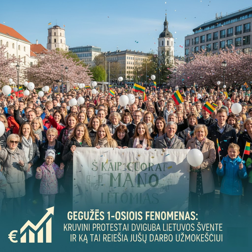 Gegužės 1-osios fenomenas: kaip kruvini protestai virto dviguba Lietuvos švente ir ką tai reiškia jūsų darbo užmokesčiui