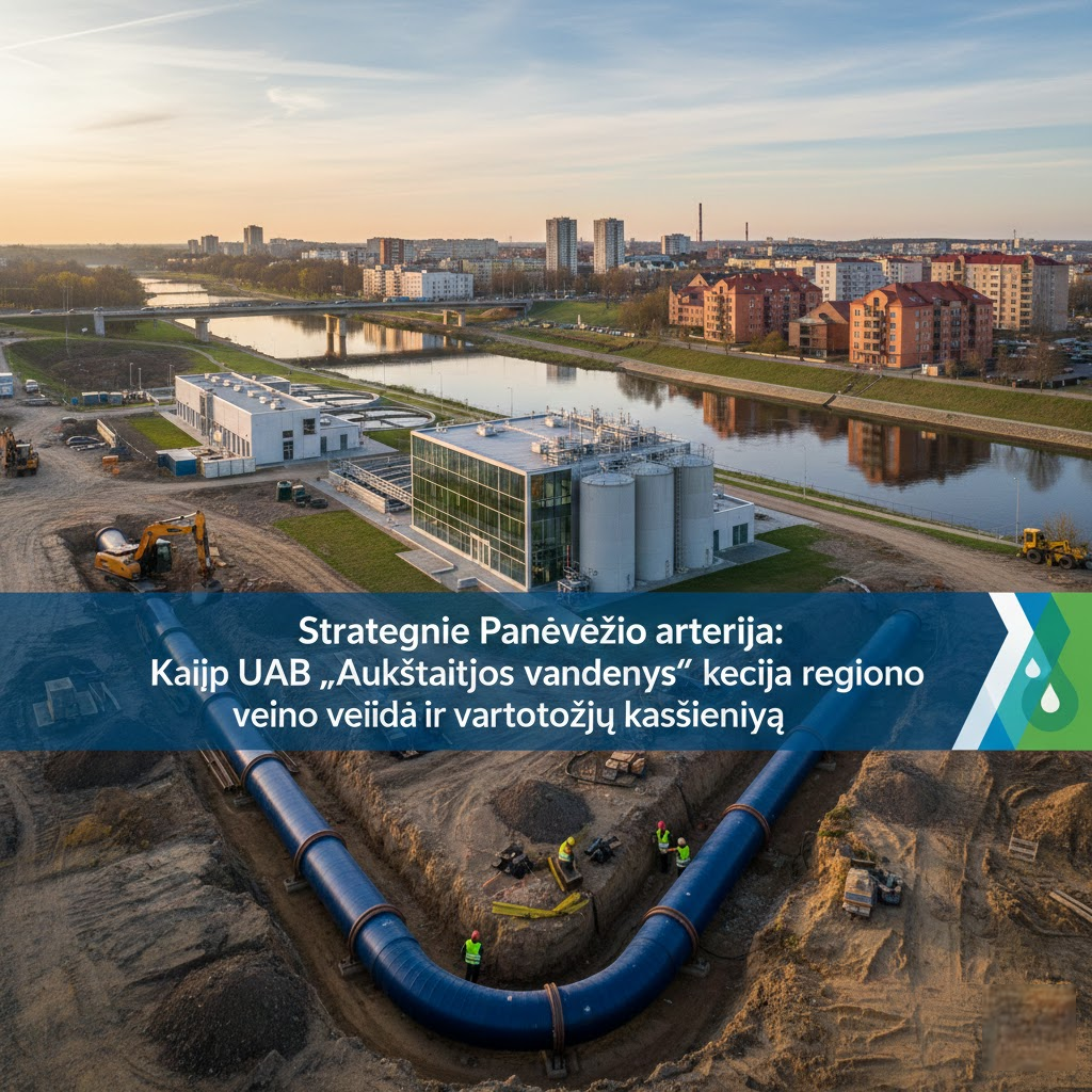 Strateginė Panevėžio arterija: Kaip UAB „Aukštaitijos vandenys“ keičia regiono veidą ir vartotojų kasdienybę