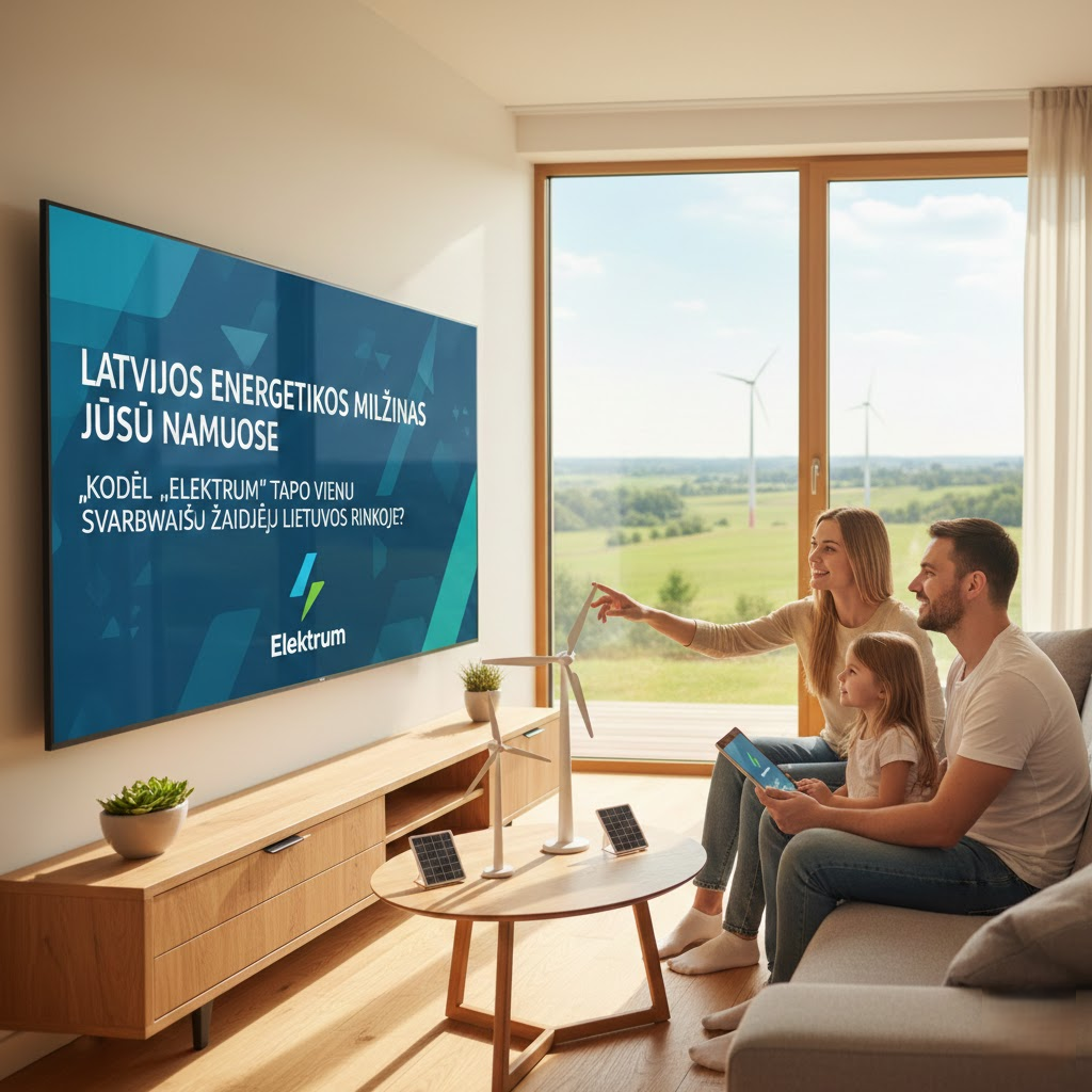 Latvijos energetikos milžinas jūsų namuose: Kodėl „Elektrum“ tapo vienu svarbiausių žaidėjų Lietuvos rinkoje?