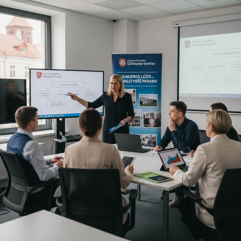 Karjeros lūžis su valstybės parama: kaip veikia Užimtumo tarnybos kursai ir finansavimo galimybės