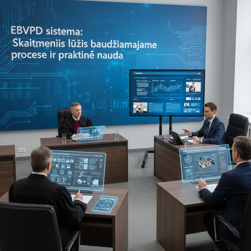 EBVPD sistema: Skaitmeninis lūžis baudžiamajame procese ir praktinė nauda