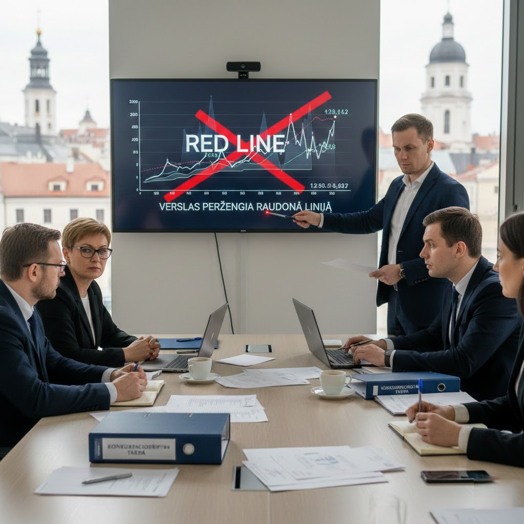 Konkurencijos tarybos veiklos užkulisiai: kada verslas peržengia raudoną liniją?