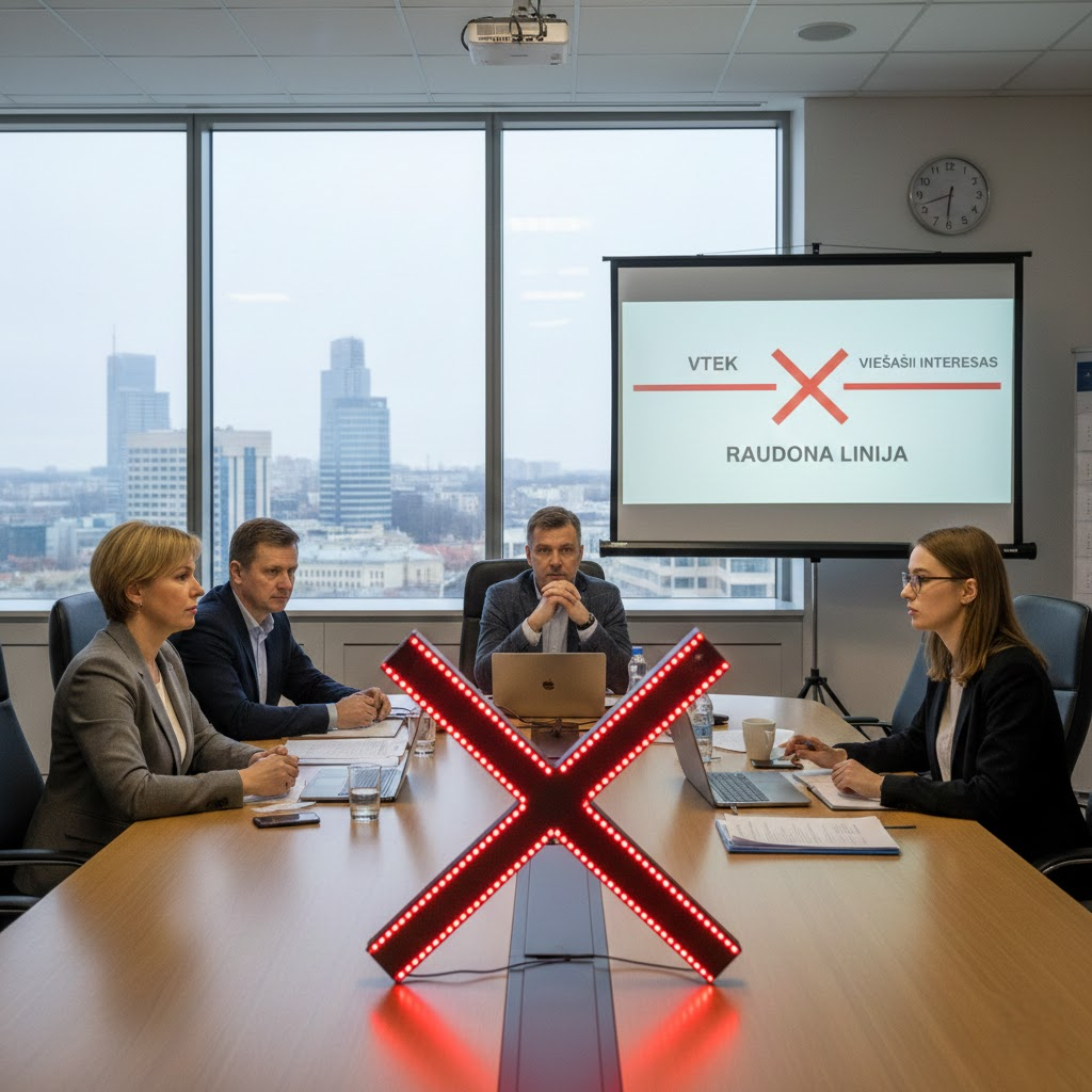VTEK ir viešasis interesas: kur brėžiama raudona linija?