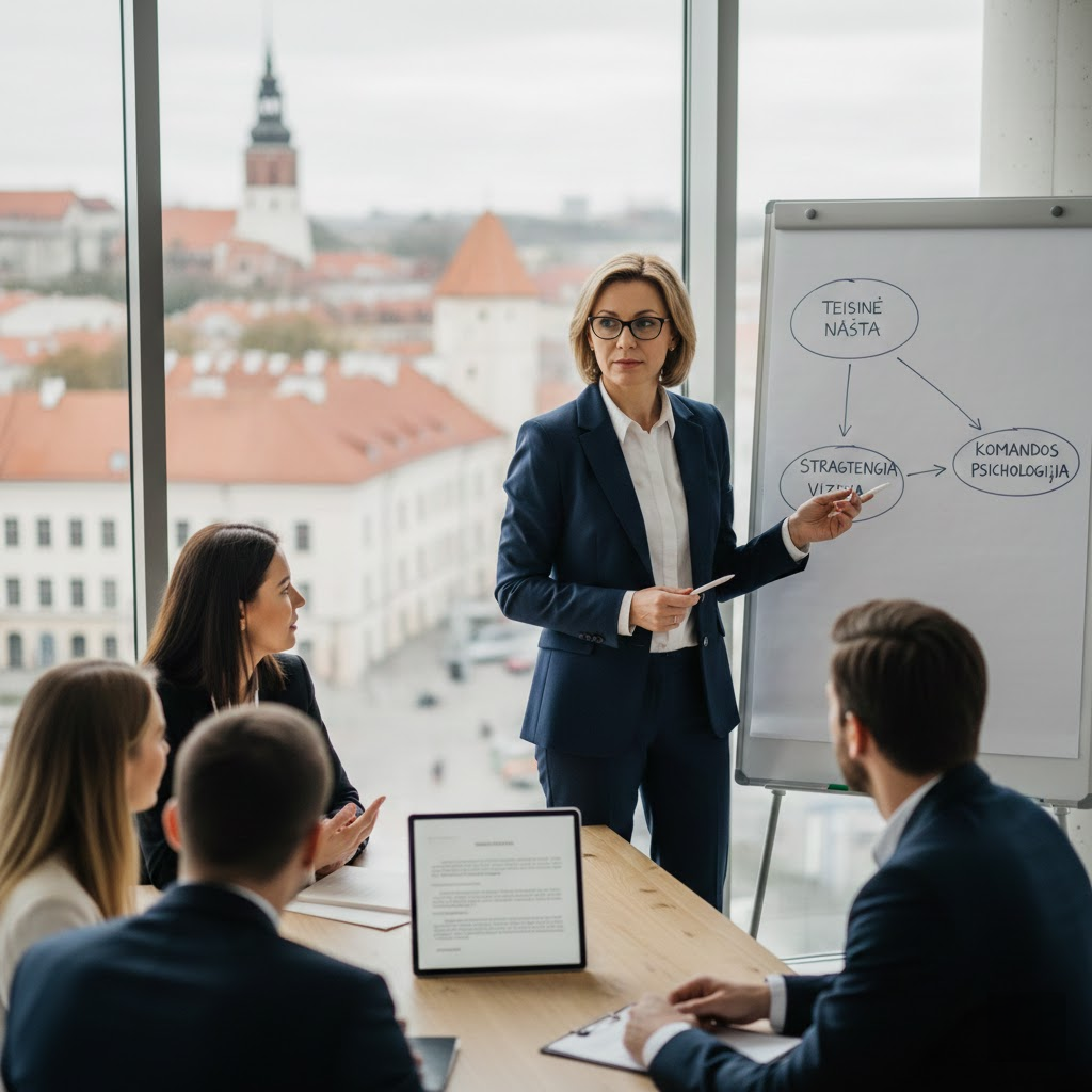 Šiuolaikinis vadovas: teisinė našta, strateginė vizija ir komandos psichologija