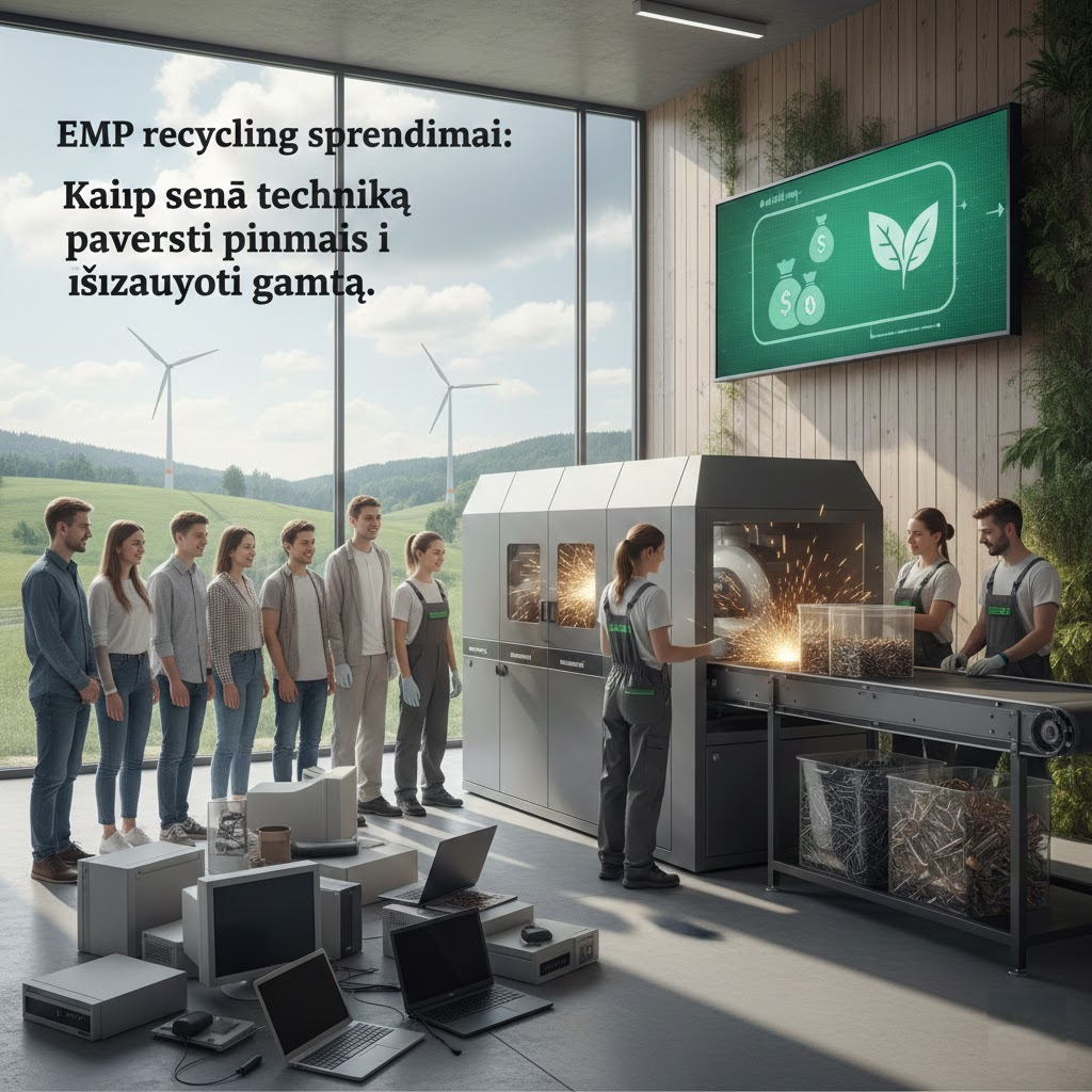 EMP recycling sprendimai: Kaip seną techniką paversti pinigais ir išsaugoti gamtą