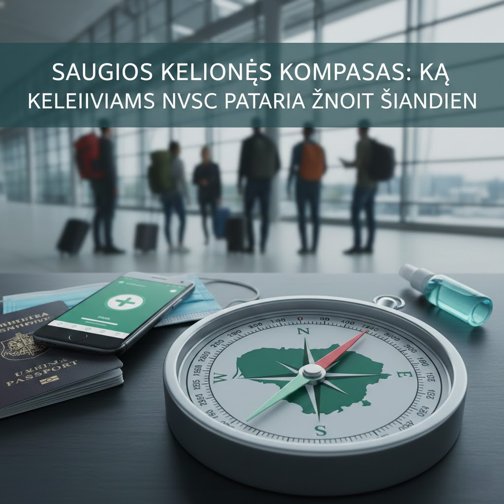 Saugios kelionės kompasas: ką keleiviams NVSC pataria žinoti šiandien