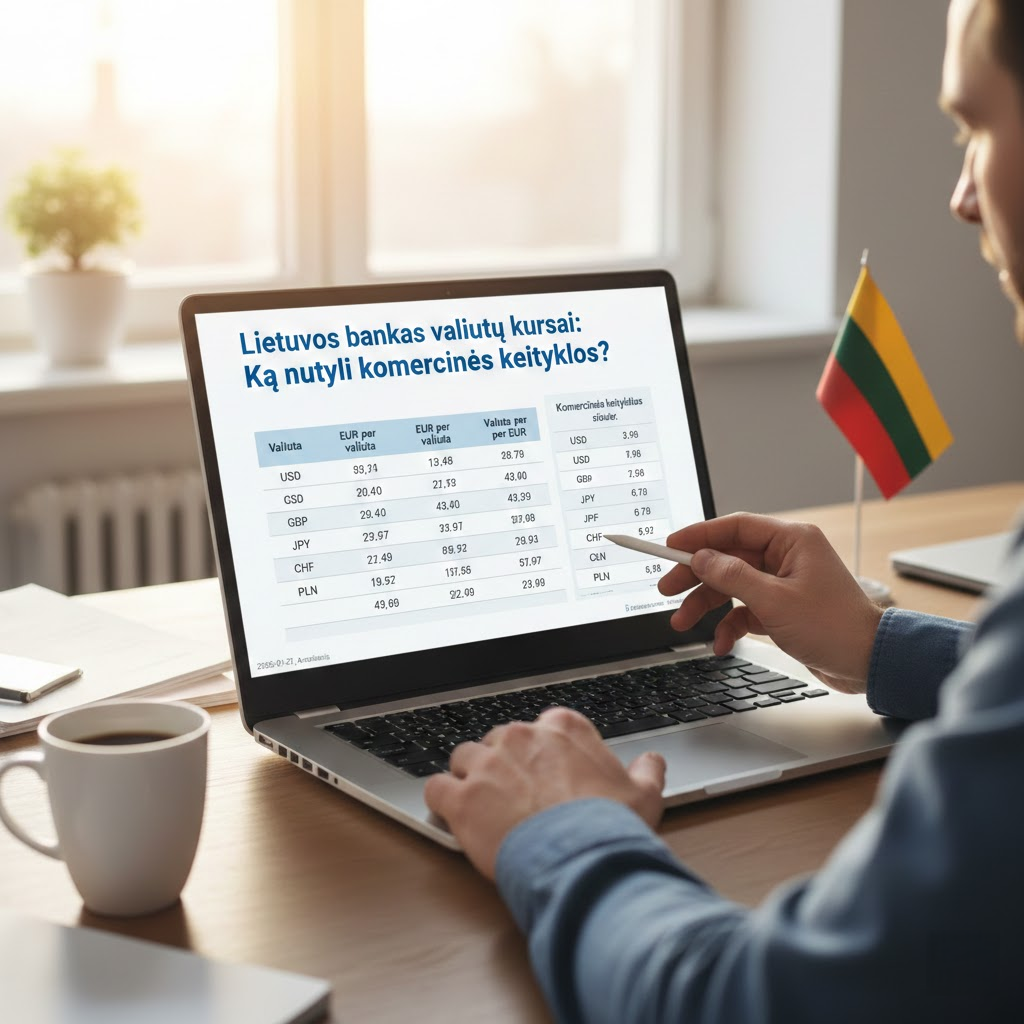Lietuvos bankas valiutų kursai: Ką nutyli komercinės keityklos?