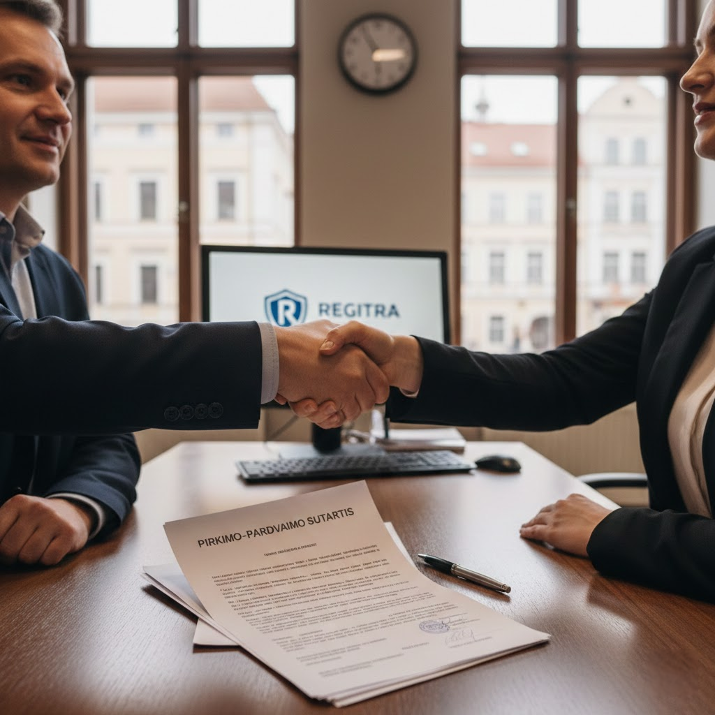 Pirkimo–pardavimo sutartis ir Regitra: sandorio įforminimas be klaidų ir rizikos