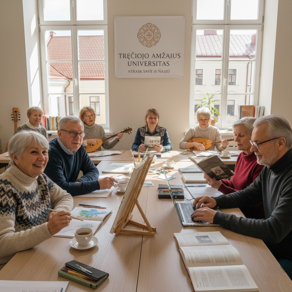 Trečiojo amžiaus universitetas: Būdas atrasti save iš naujo, kai karjera lieka už nugaros