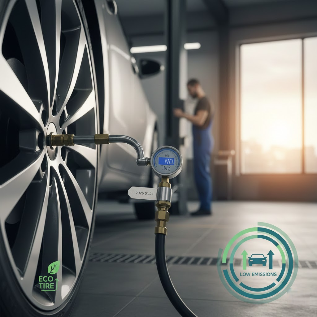Azoto faktorius jūsų automobilyje: techninė nauda padangoms ir griežtėjantys reikalavimai taršai
