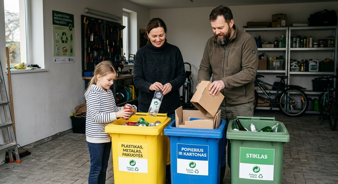 Žaliasis taškas: viskas, ką privalote žinoti apie atsakingą rūšiavimą ir tvarią ateitį