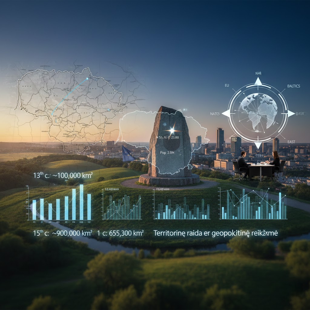 Lietuvos plotas skaičių kalba: Teritorinė raida ir geopolitinė reikšmė
