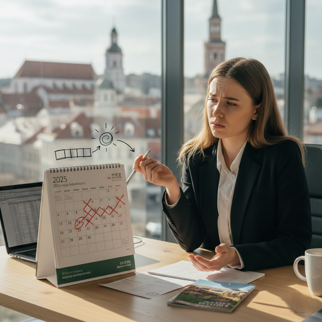 2025-ųjų kalendoriaus strategija: kur dingsta laisvadieniai ir kaip ilsėtis ilgiau?