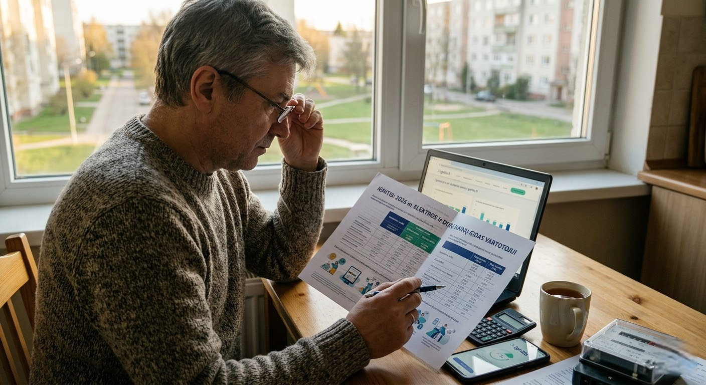 Ignitis kainos 2026 metais: išsamus gidas vartotojui apie elektros ir dujų tarifus