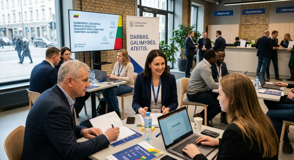 Darbobirža 2026 metais: Išsamus gidas, kaip išnaudoti visas Užimtumo tarnybos galimybes