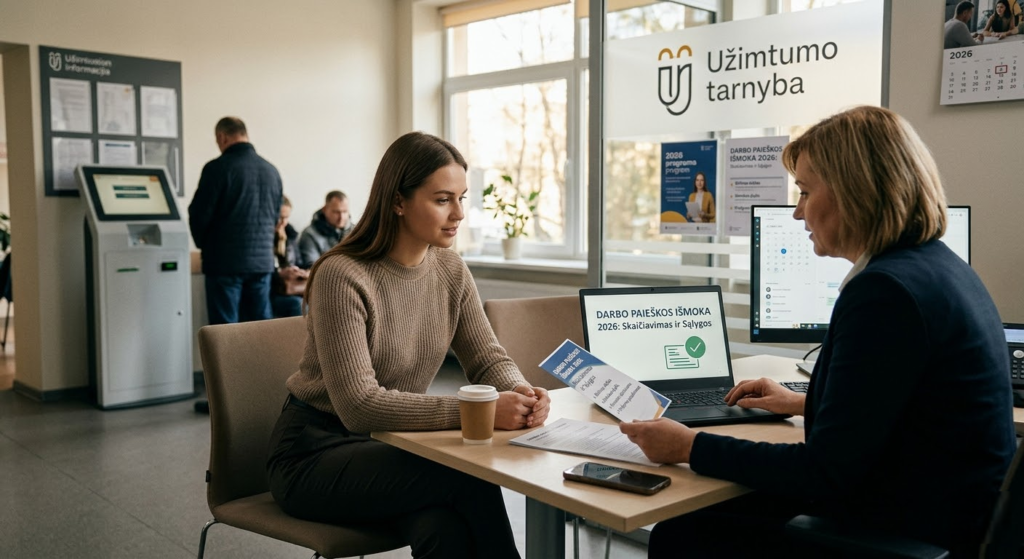 Darbo paieskos išmoka 2026 metais: viskas, ką privalote žinoti – nuo skaičiavimo iki gavimo sąlygų