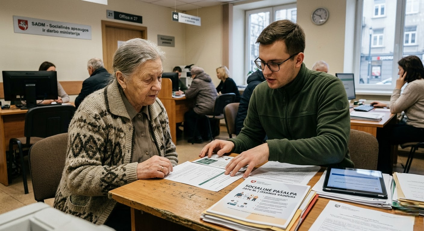 Socialinė pašalpa 2026 m.: Išsamus vadovas, kaip gauti paramą ir kas priklauso kiekvienam