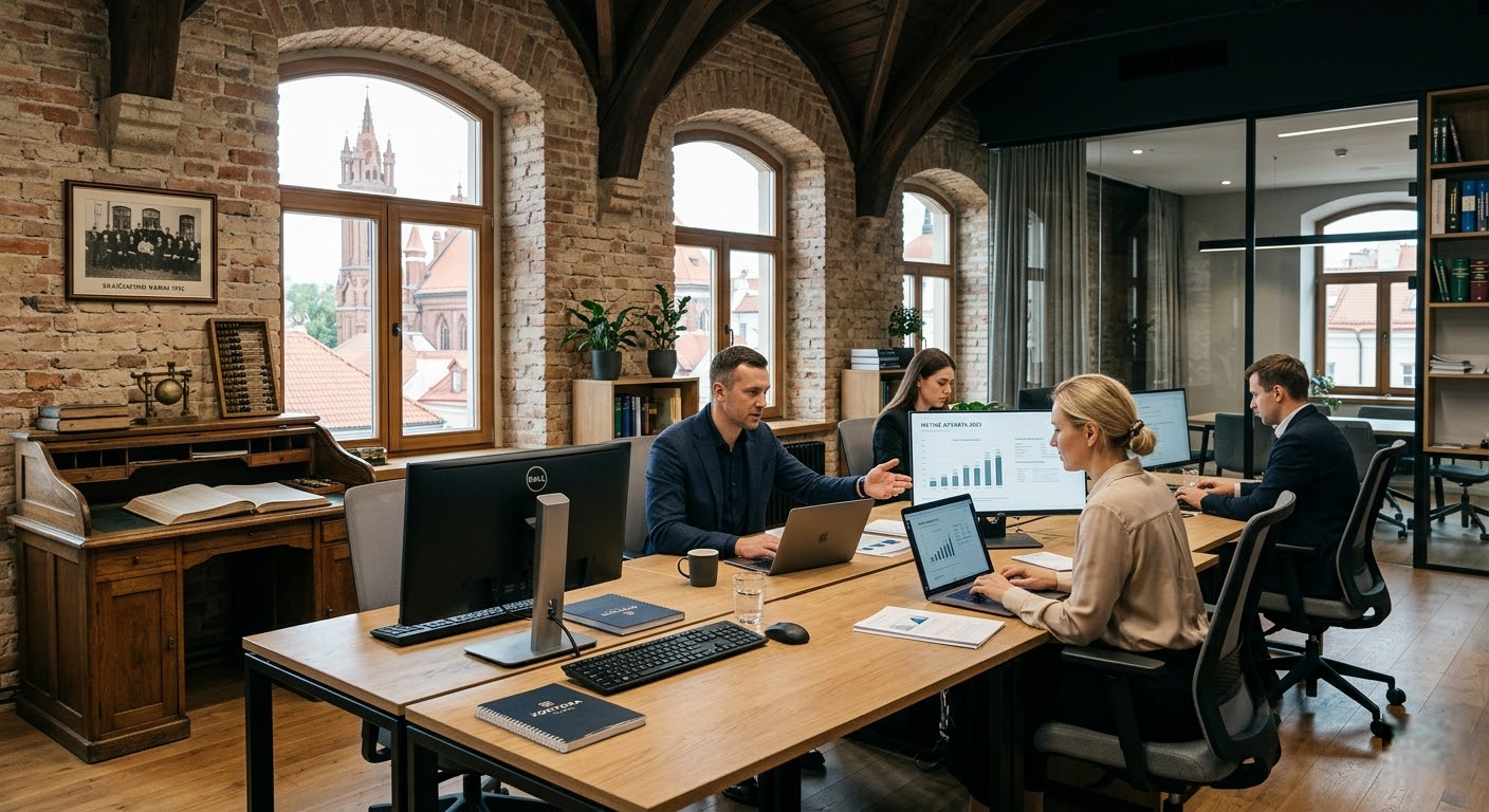 Kontora: Nuo istorinių skaičiavimo namų iki modernaus prestižo simbolio