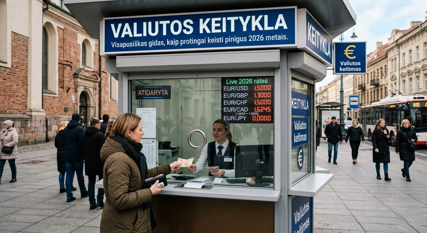 Valiutos keitykla: Visapusiškas gidas, kaip protingai keisti pinigus 2026 metais