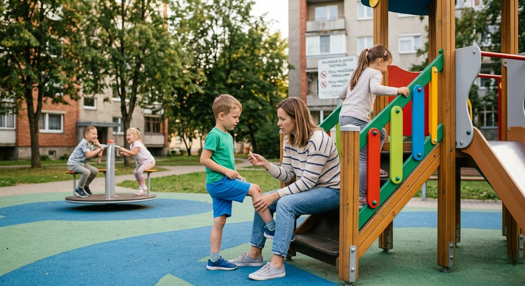 Vaikų saugumas žaidimų aikštelėse: teisiniai aspektai ir pagalba susižalojus