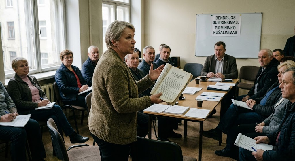 Kaip nušalinti bendrijos pirmininką: teisinė procedūra ir praktiniai veiksmai