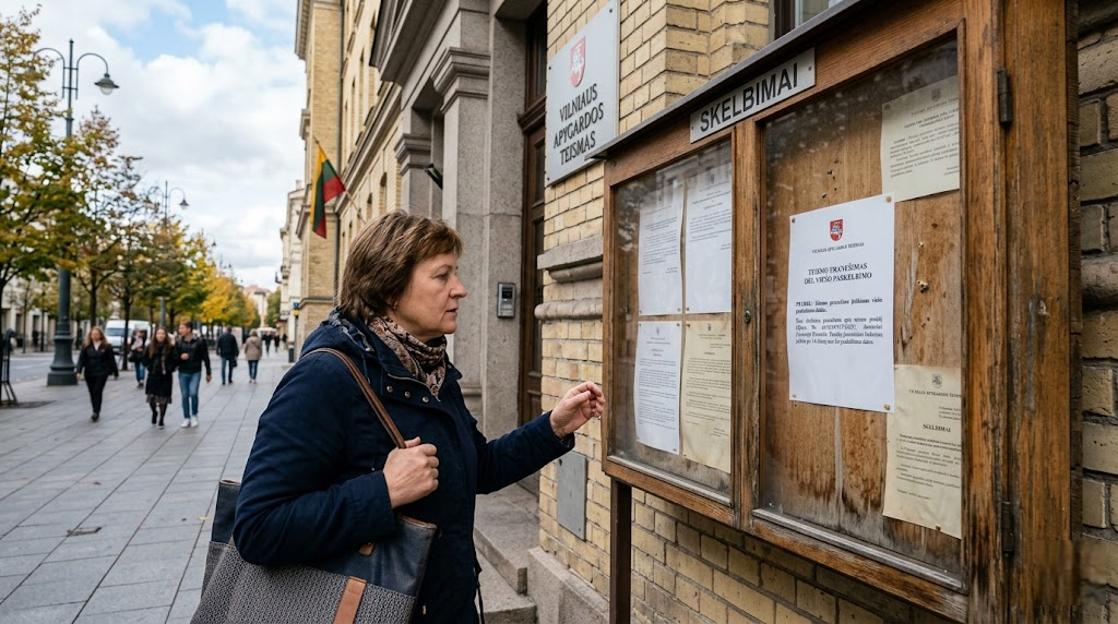 Teismo pranešimų įteikimas viešo paskelbimo būdu: teisiniai aspektai ir praktinė reikšmė Teismo pranešimų įteikimas viešo paskelbimo būdu: teisiniai aspektai ir praktinė reikšmė
