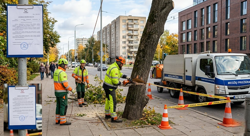 Teisiniai aspektai pjaunant medžius mieste: kaip išvengti tūkstantinių baudų ir konfliktų